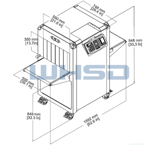618XR進(jìn)口郵政箱包安檢儀