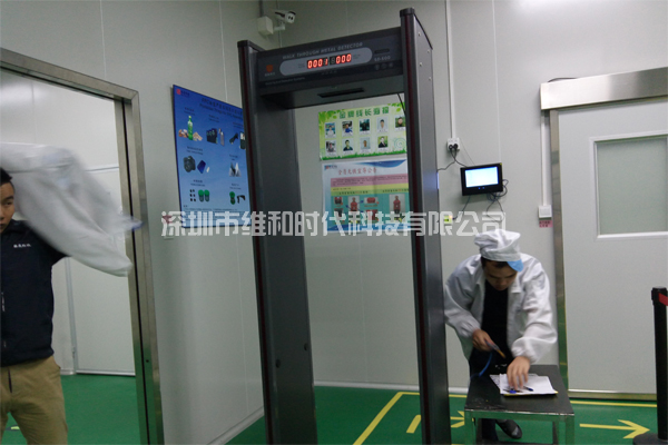 松崗富士康旗下公司使用維和時代自主品牌金屬探測安檢門[圖文]